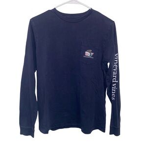 Vineyard Vines Long Sleeve T-shirt With Front Pocket